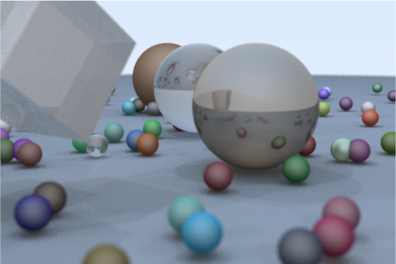 Sample output of the raytracer